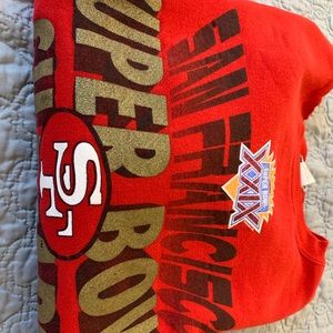 Red Vintage Super Bowl 29 49ers Crew Neck Sweater